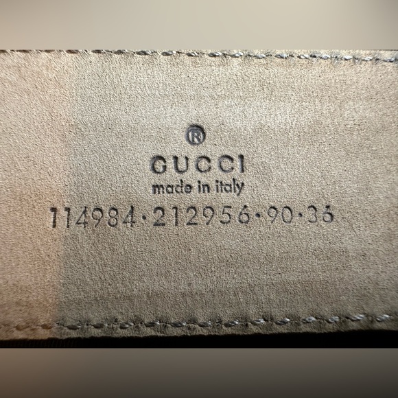 Gucci web belt with buckle, size 90/36 - Picture 16 of 17